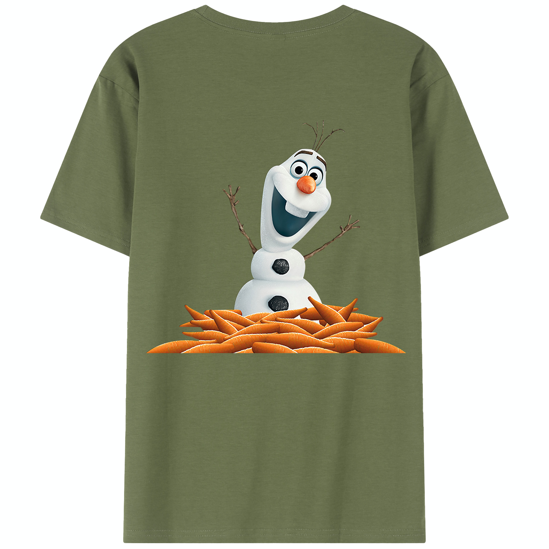 （画像用） アナと雪の女王 アンナ エルサ Frozen Anna Elsa 綿100％半袖Tシャツ（背面プリント）
